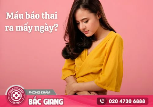máu báo thai ra mấy ngày