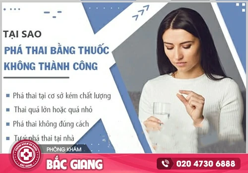 Dấu hiệu phá thai bằng thuốc không thành công cần xử lý kịp thời